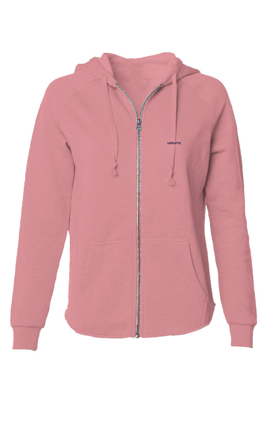 Womens' Lightweight Wash Zip Hoodie