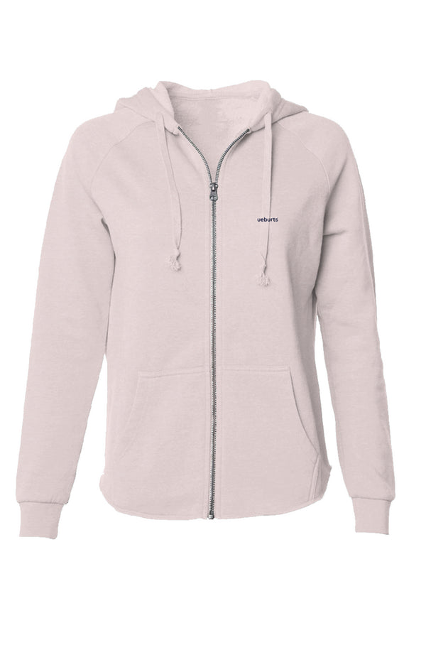 Womens' Lightweight Wash Zip Hoodie