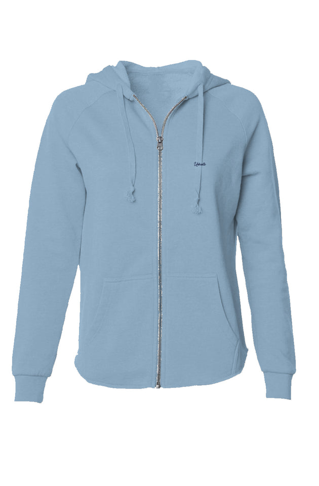 Womens Lightweight Zip Hoodie