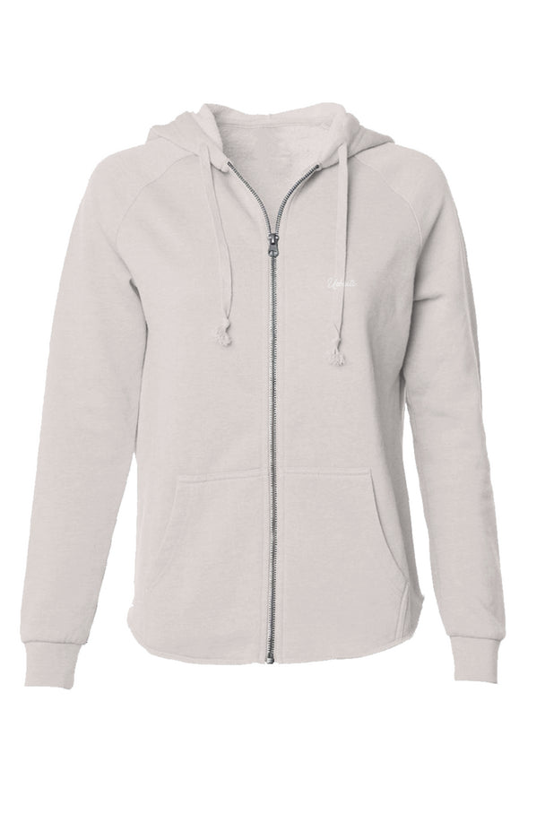 Women's Lightweight Wash Zip Hoodie