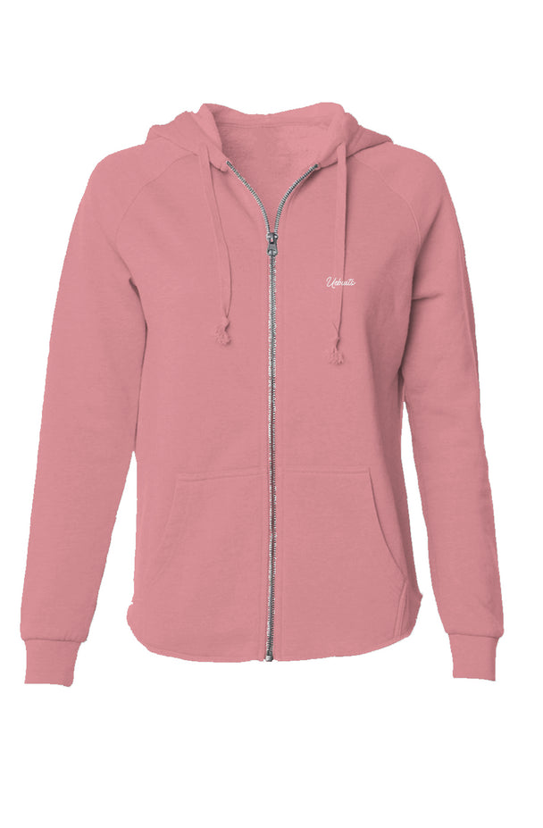 Women's Lightweight Wash Zip Hoodie