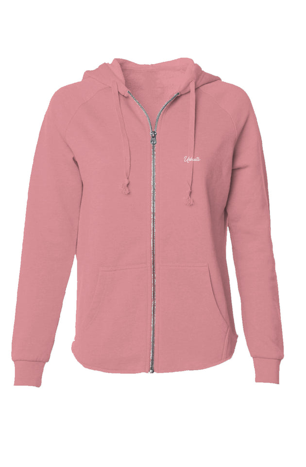 Women's Lightweight Wash Zip Hoodie